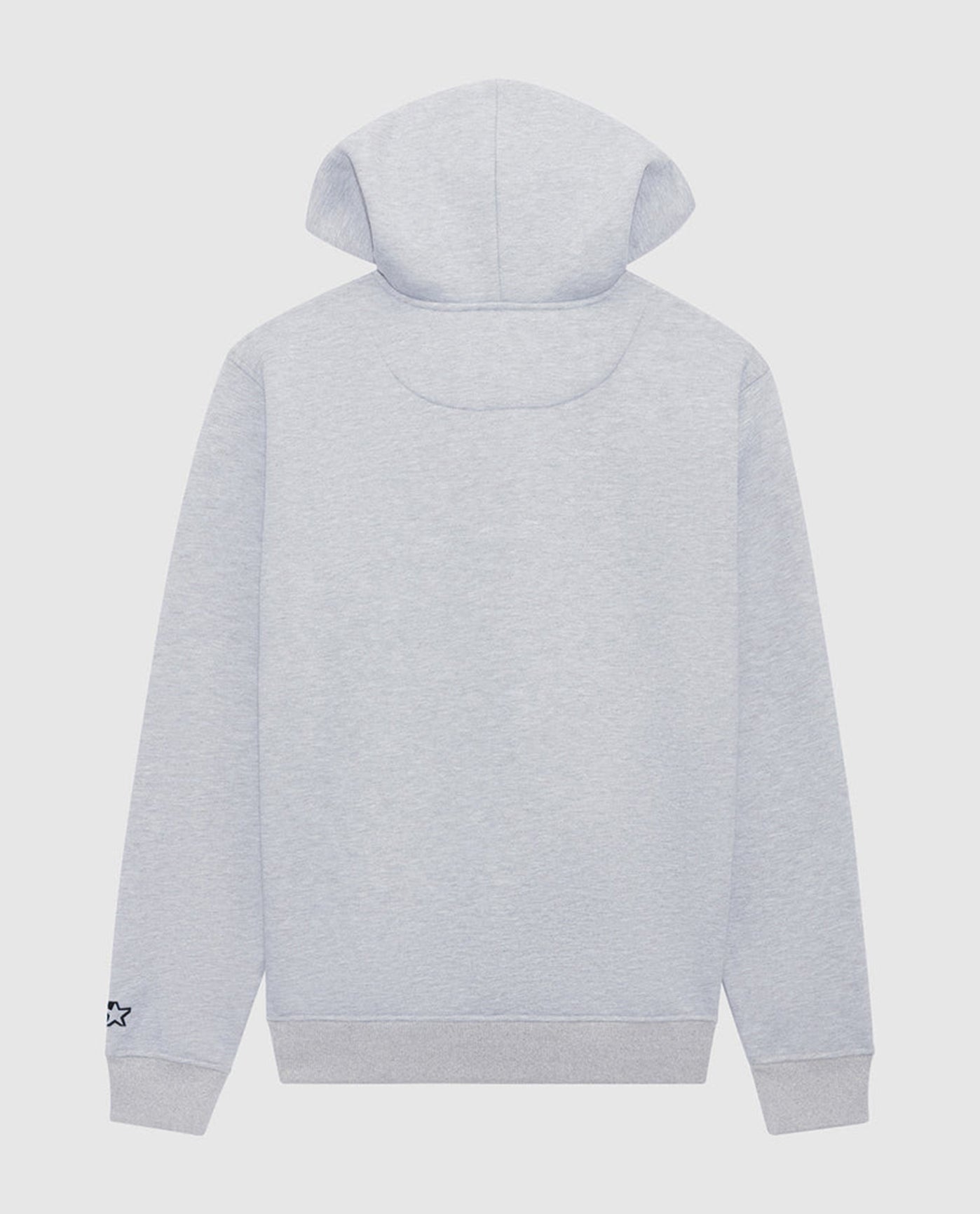 Back of Starter Jimmy Pullover Hoodie Heather Grey | Heather Grey