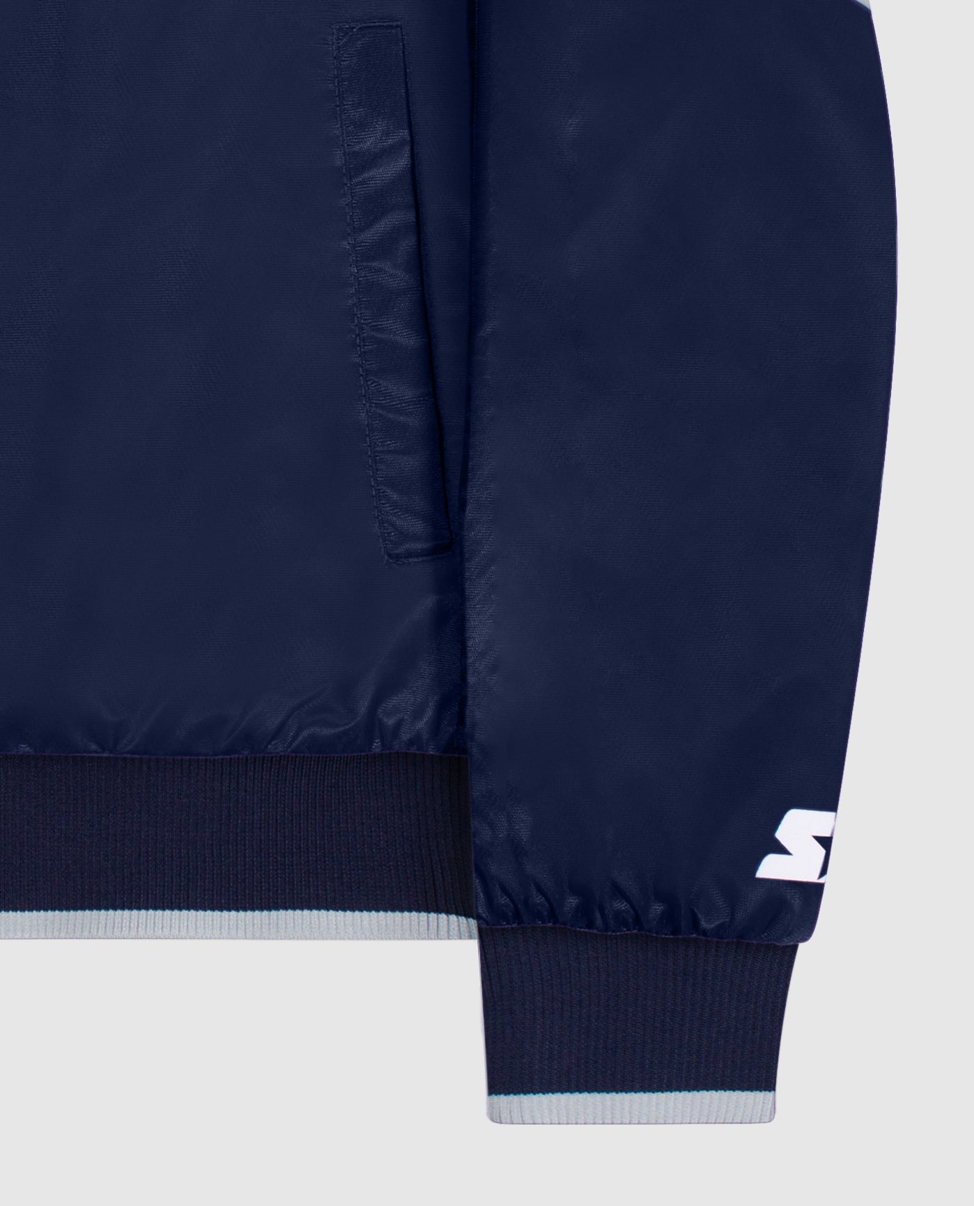 Sleeve Of Women's Dallas Cowboys Zip-Front Track Jacket | Cowboys Navy