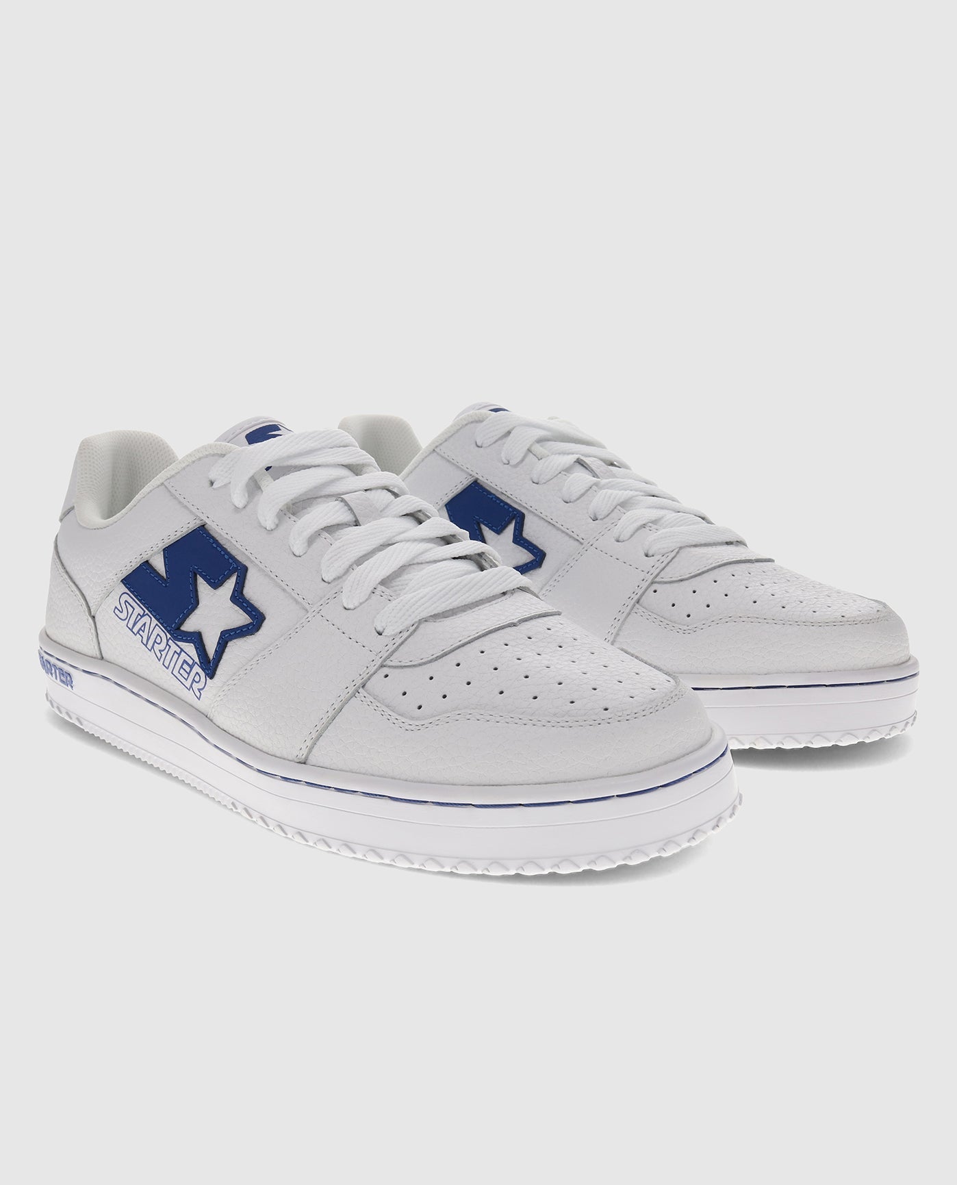 Front of Blue and White Starter LFS 1 Sneakers | Blue White