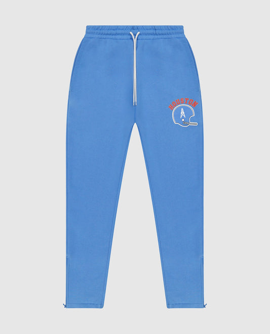 Front of Houston Oilers Sweatpants | Oilers Light Blue