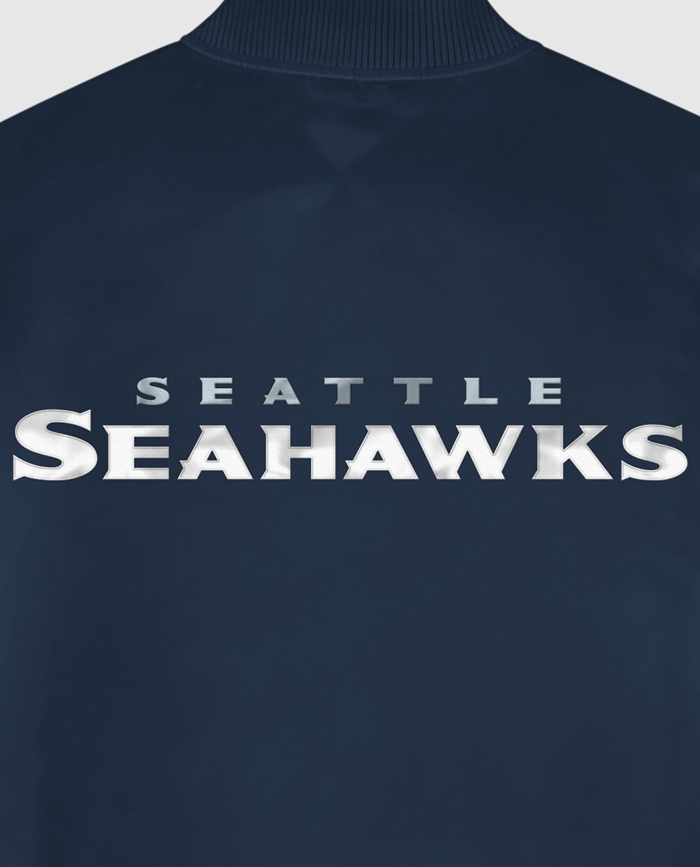 Seattle Seahawks Team Name Twill Applique | Seahawks Navy