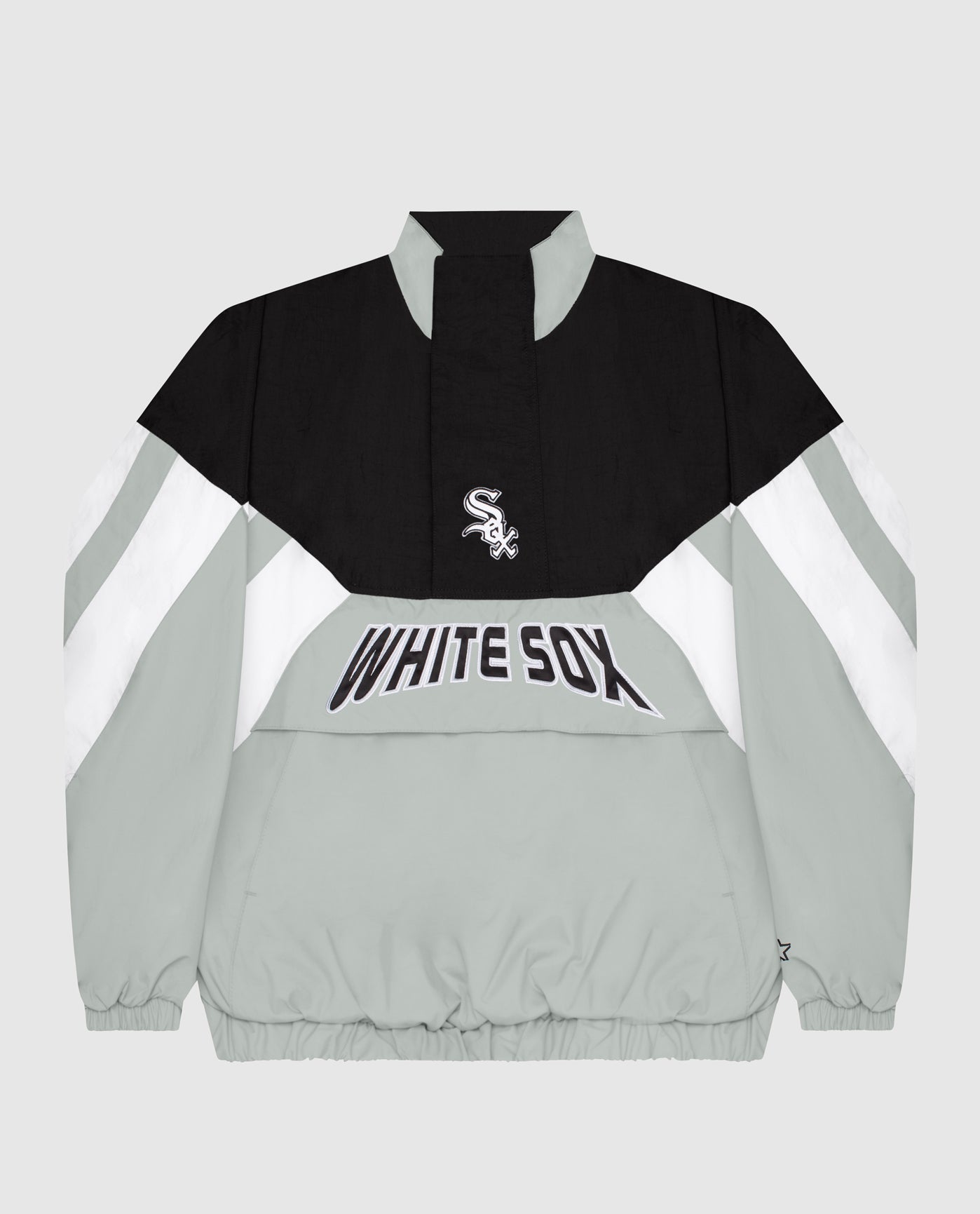 Starter Grey Chicago White Sox Nylon Half-Zip Jacket