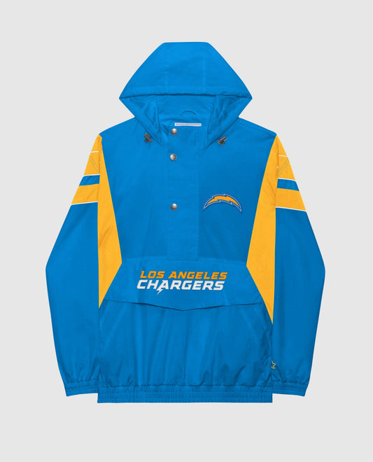 Front Of Los Angeles Chargers Home Team Half-Zip Jacket | Chargers Blue