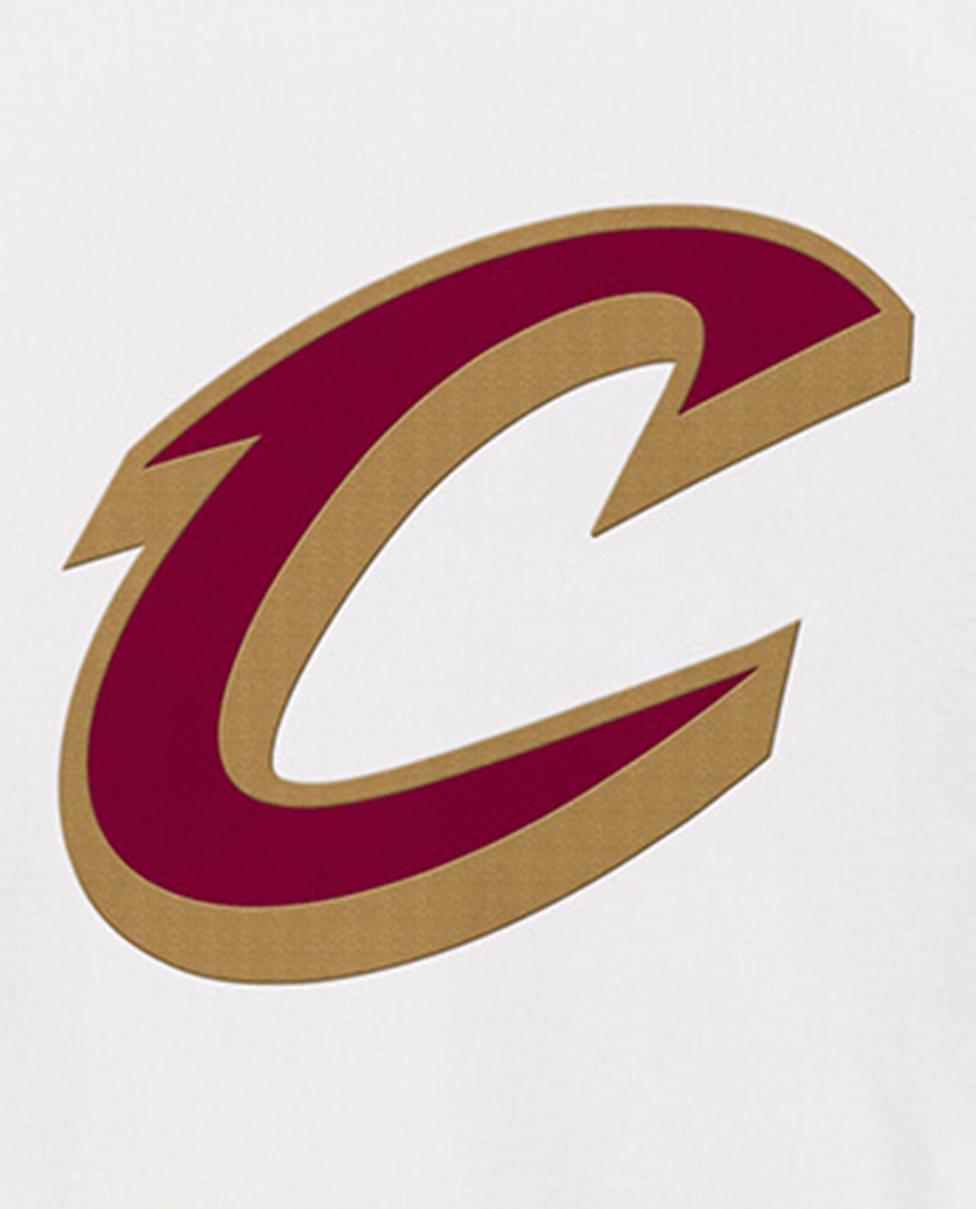 Team Logo On Back Of Cleveland Cavaliers Breakaway Nylon Half-Zip Jacket | White