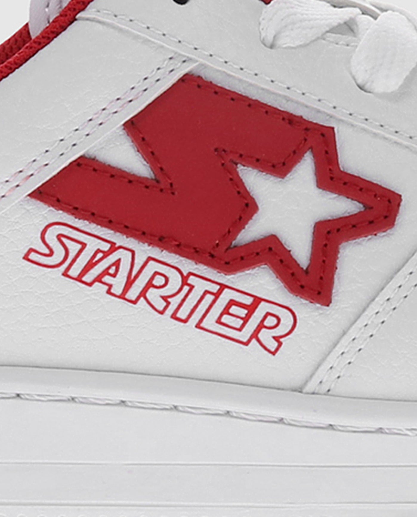 Logo on Youth Starter LFS 1 Red Single Sneaker | Red