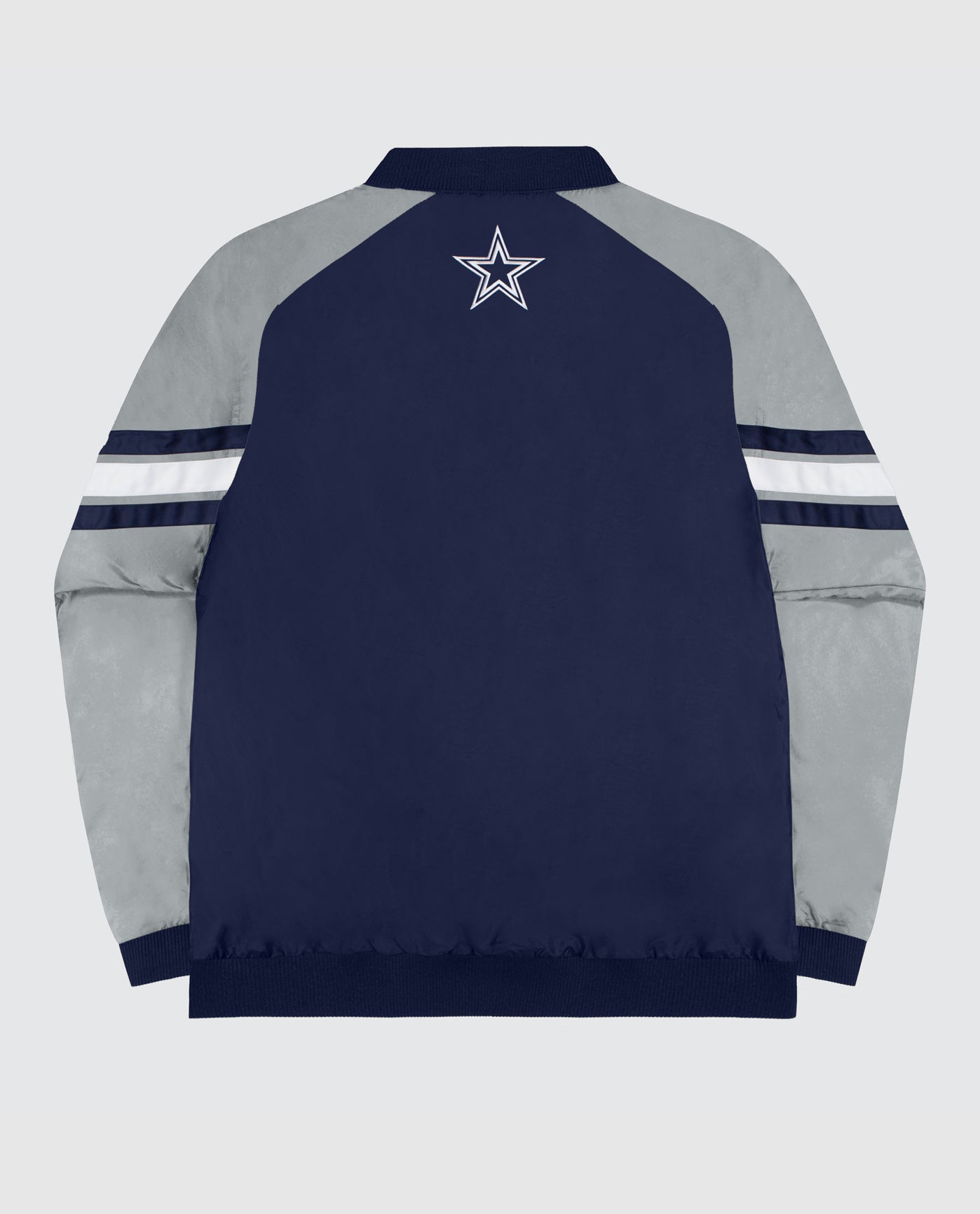 Back Of Dallas Cowboys Nylon Pullover Windbreaker | Cowboys Navy