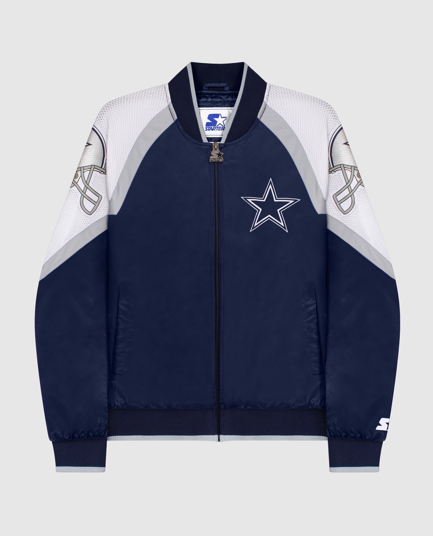 Starter Women's Dallas Cowboys Zip-Front Track Jacket Xs / Cowboys Navy Women Outerwear