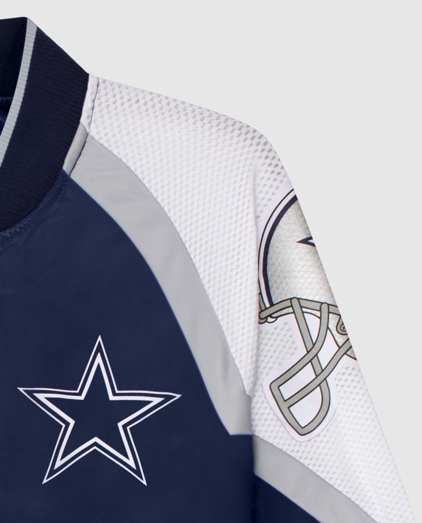 Team Logo On Chest And Right Sleeve Women's Dallas Cowboys Zip-Front Track Jacket | Cowboys Navy