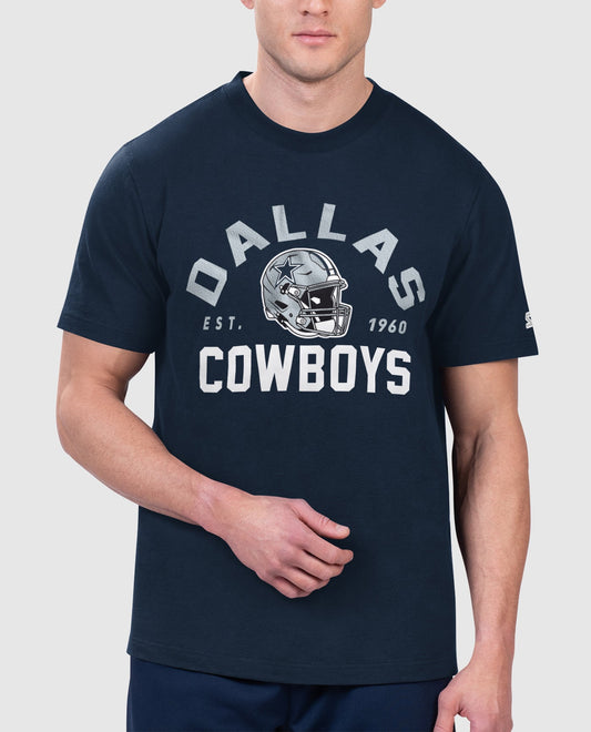 Front of Dallas Cowboys Hands Off Short Sleeve Tee | Cowboys Navy