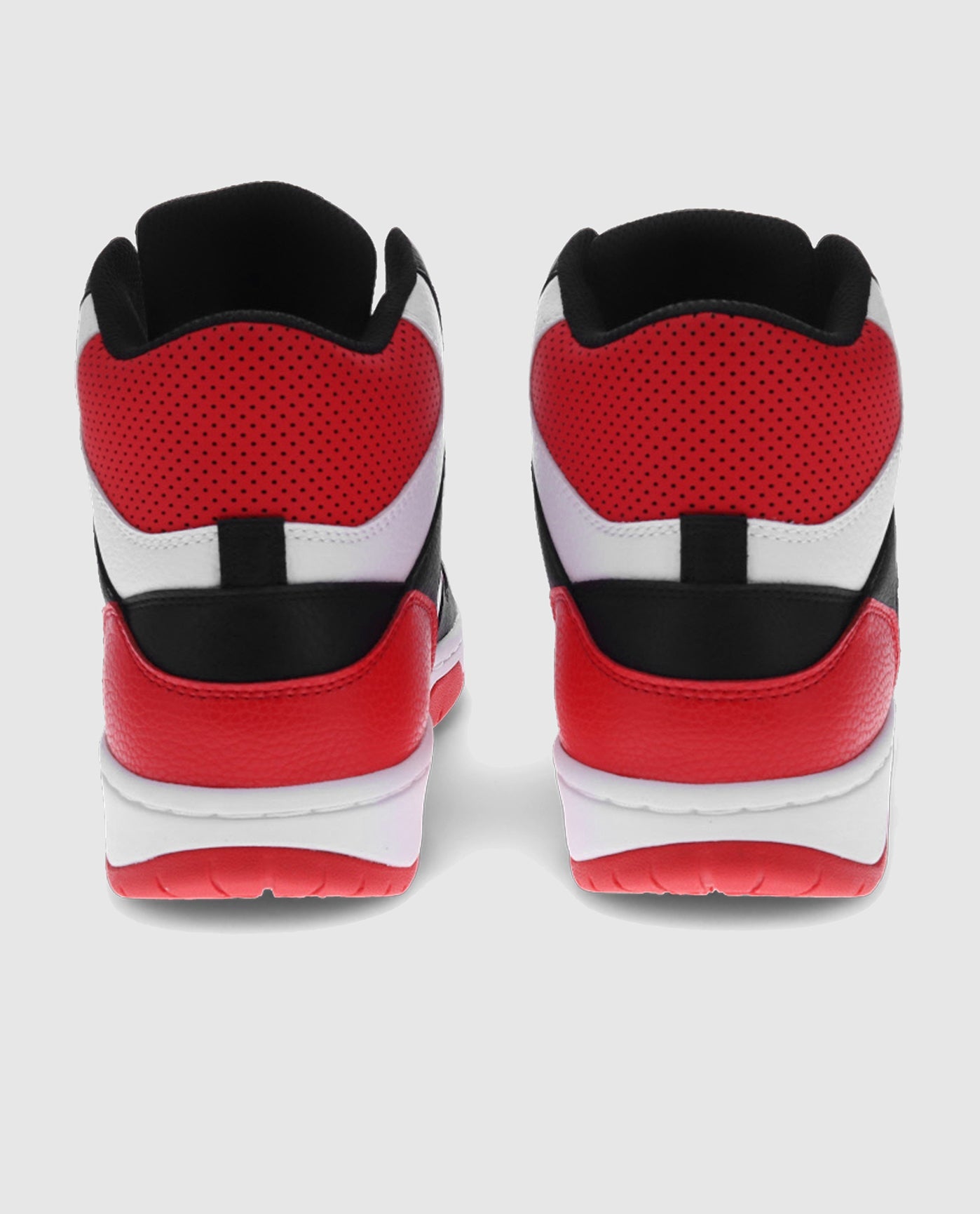 Back Of Starter Breakaway 88 Mid Red Sneaker Pair | Red