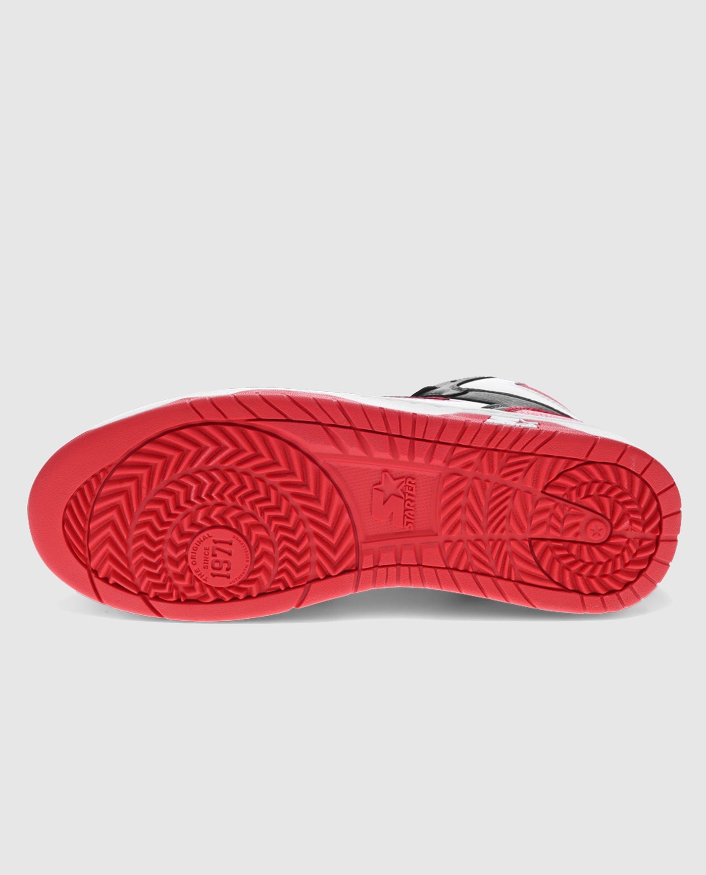 Outsole of Starter Breakaway 88 Mid Red Single Sneaker | Red