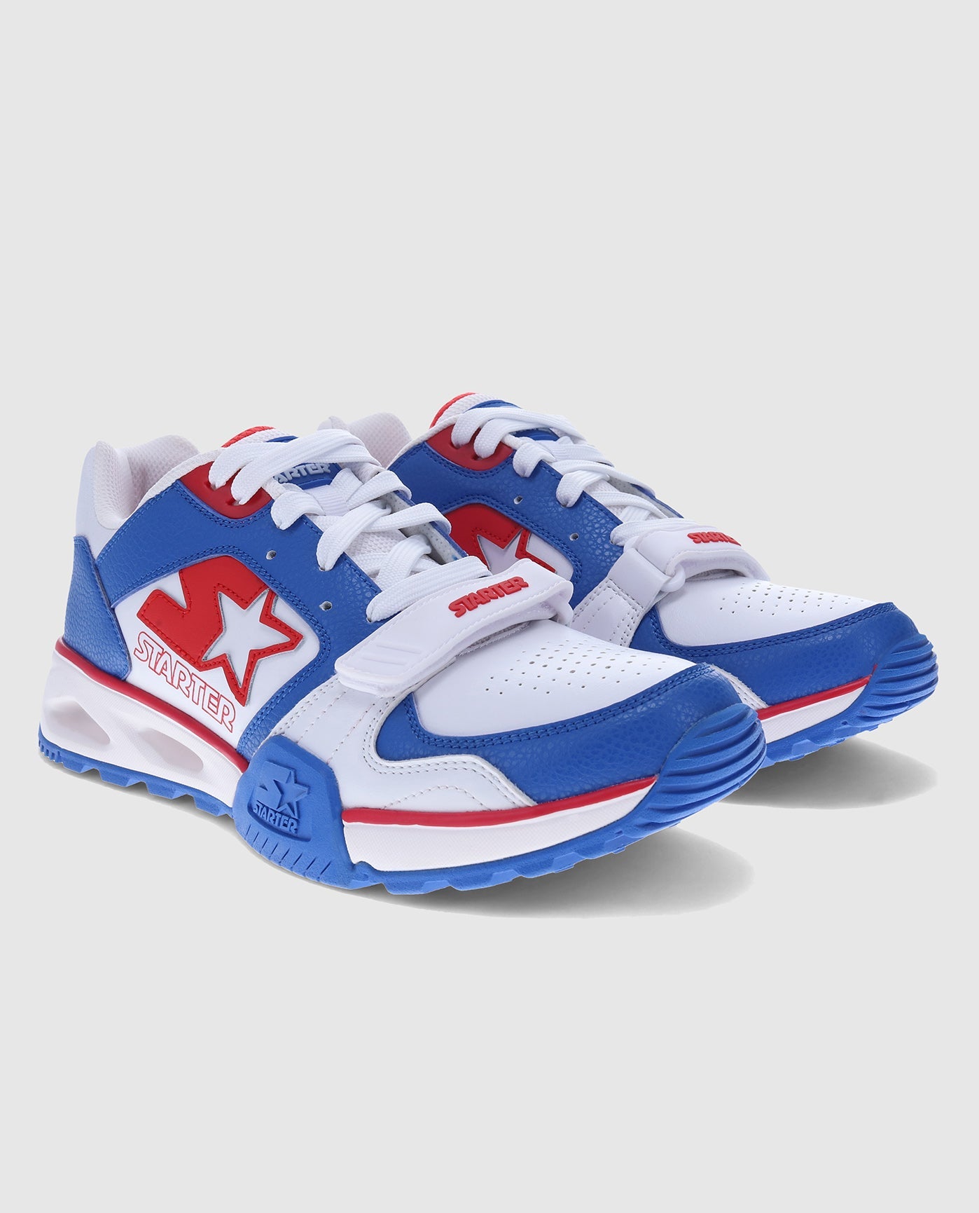 Front of Starter Team Trainer 92 Low Blue Sneaker Pair | Blue