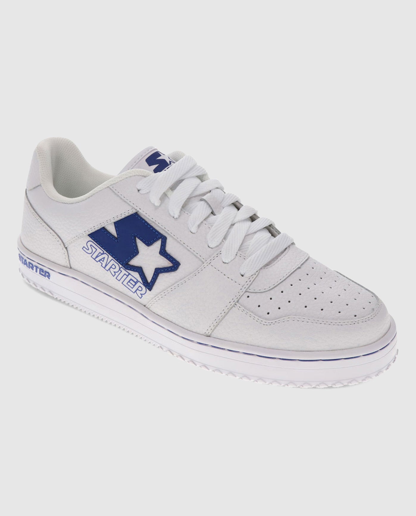 Front of Blue and White Starter LFS 1 Single Sneaker | Blue White