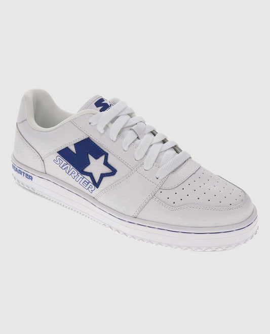 Front of Blue and White Starter LFS 1 Single Sneaker | Blue White