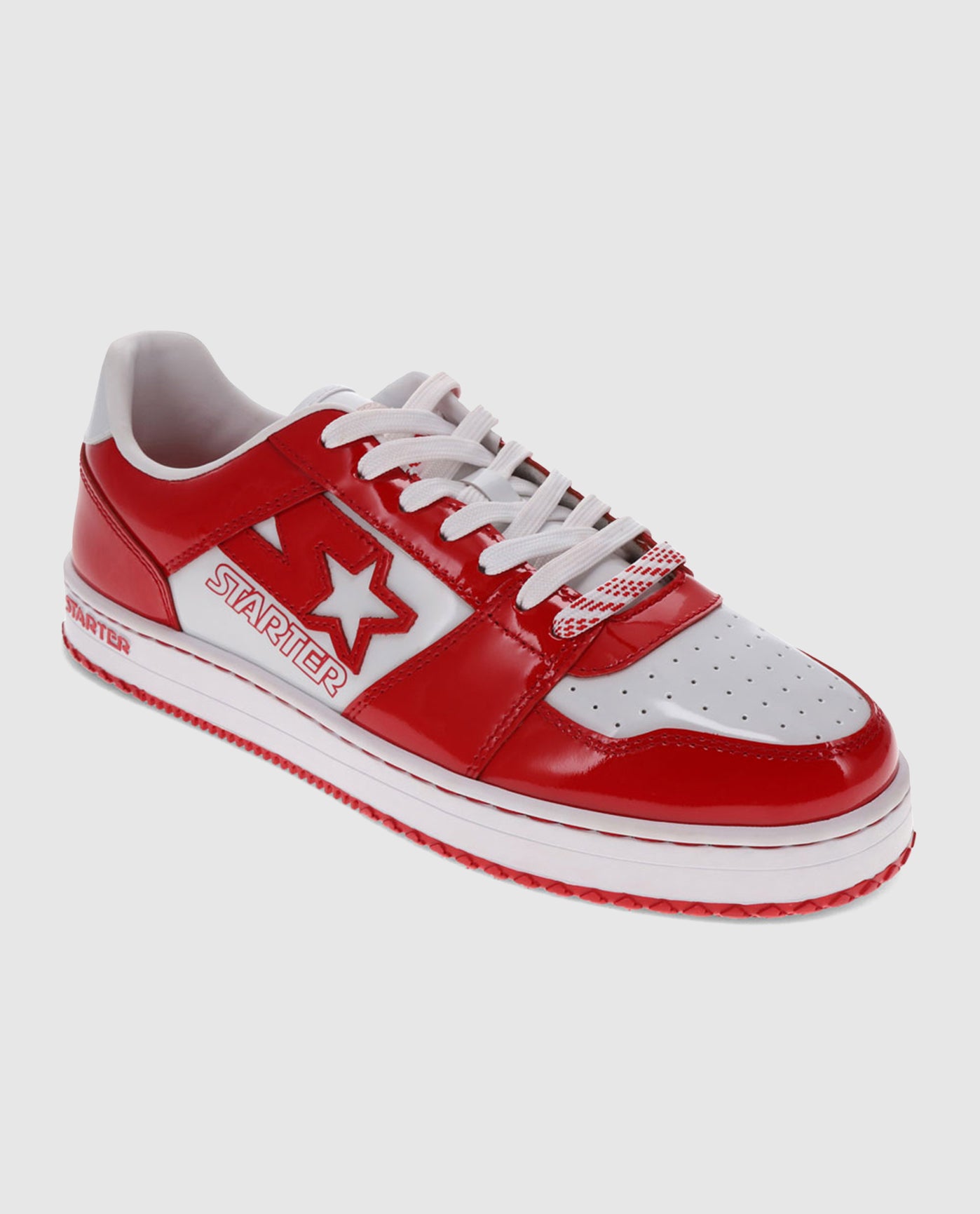Front of Ty Mopkins Starter LFS 1 Single Sneaker | Red White