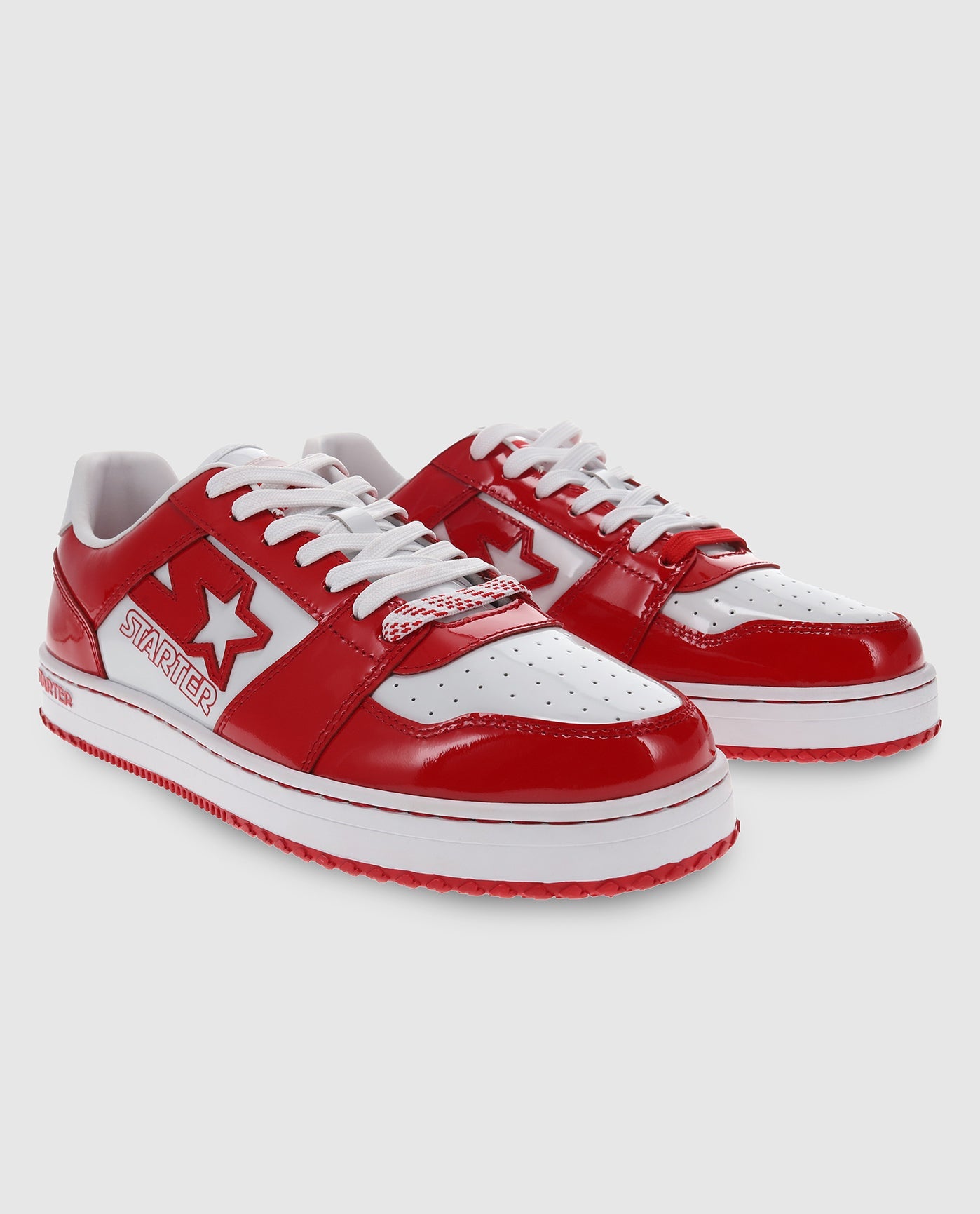 Front of Ty Mopkins Starter LFS 1 Sneakers | Red White