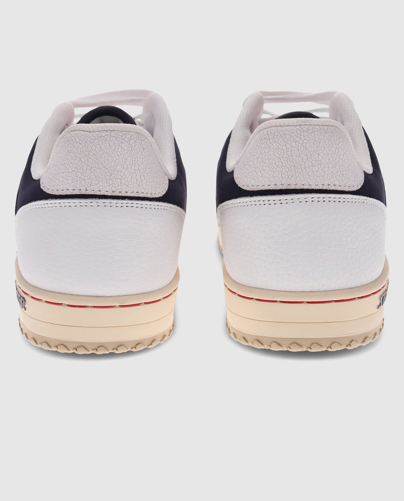 Back of Starter LFS 1 Vintage White Sneaker Pair | White