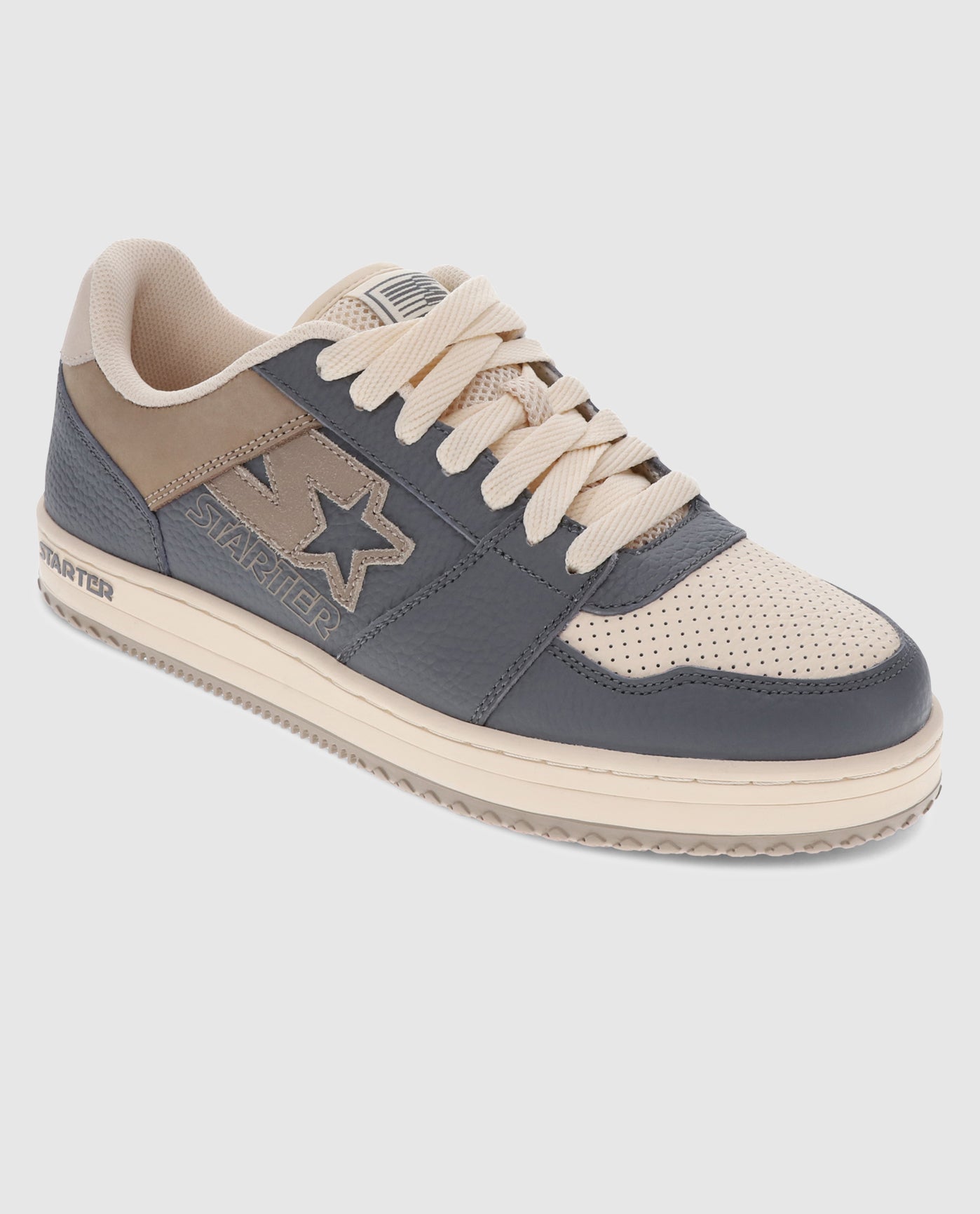 Front of Starter LFS 1 Vintage Grey Single Sneaker | Grey