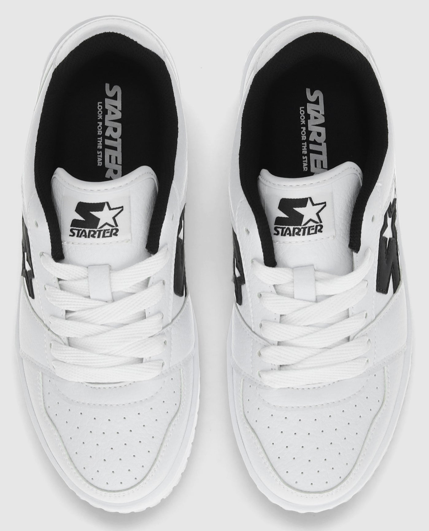 Top Angle of Youth Starter LFS 1 Black Single Sneaker | Black