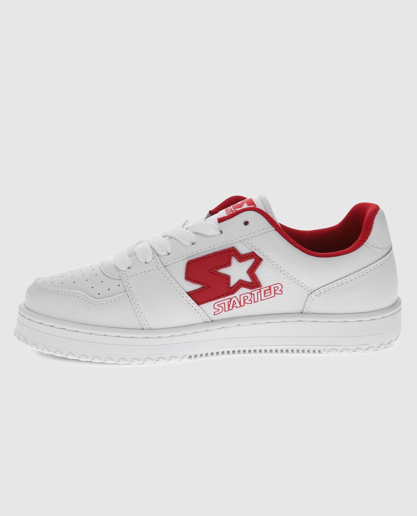 Inside Side View of Youth Starter LFS 1 Red Single Sneaker | Red