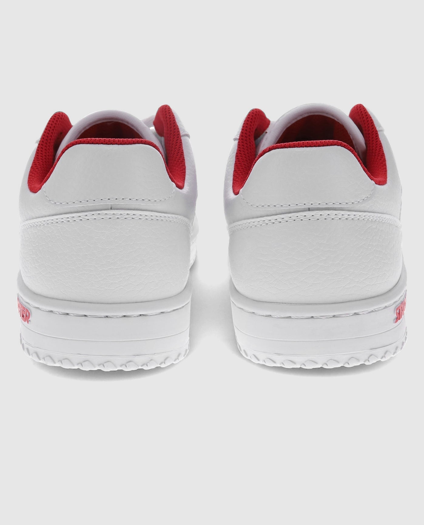 Back of Youth Starter LFS 1 Red Sneaker Pair | Red