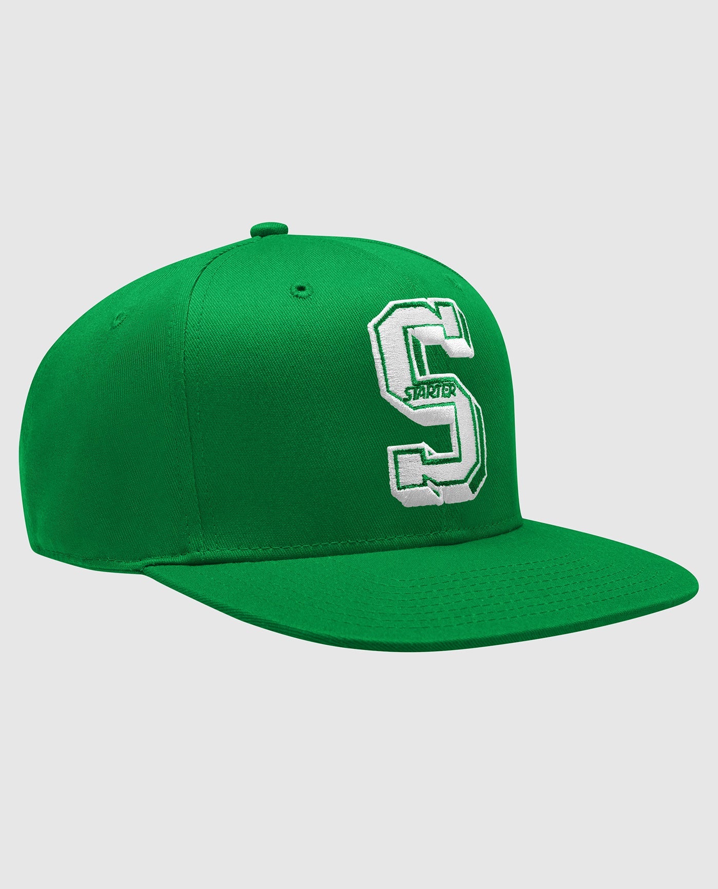 Front of Starter Horizon Snapback Hat Green | Green
