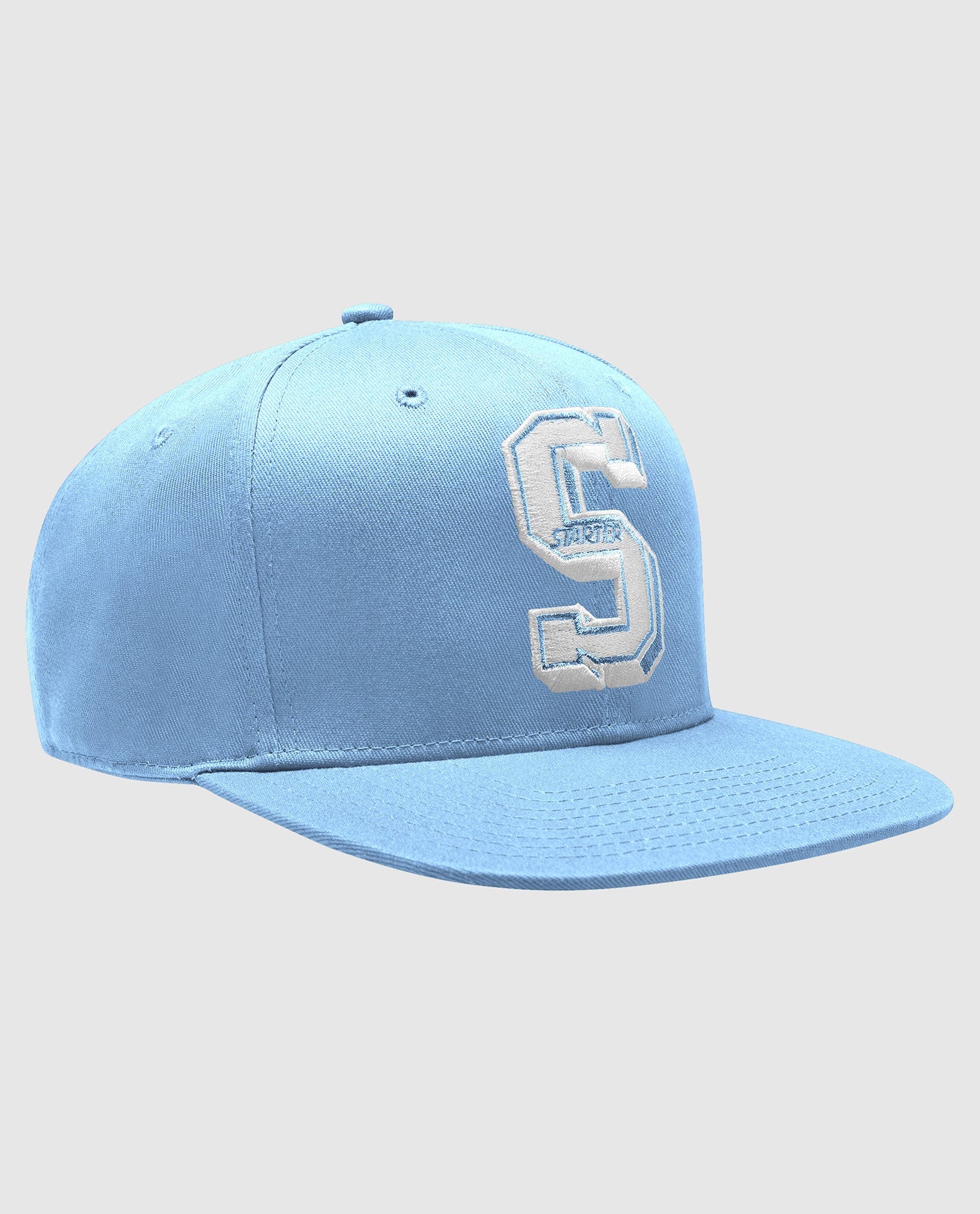 Front of Starter Horizon Snapback Hat Light Blue | Light Blue
