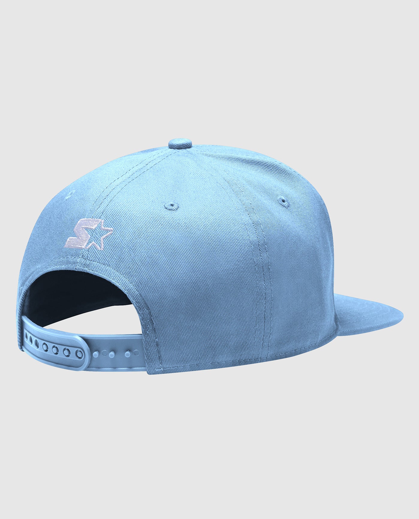 Back of Starter Horizon Snapback Hat Light Blue | Light Blue
