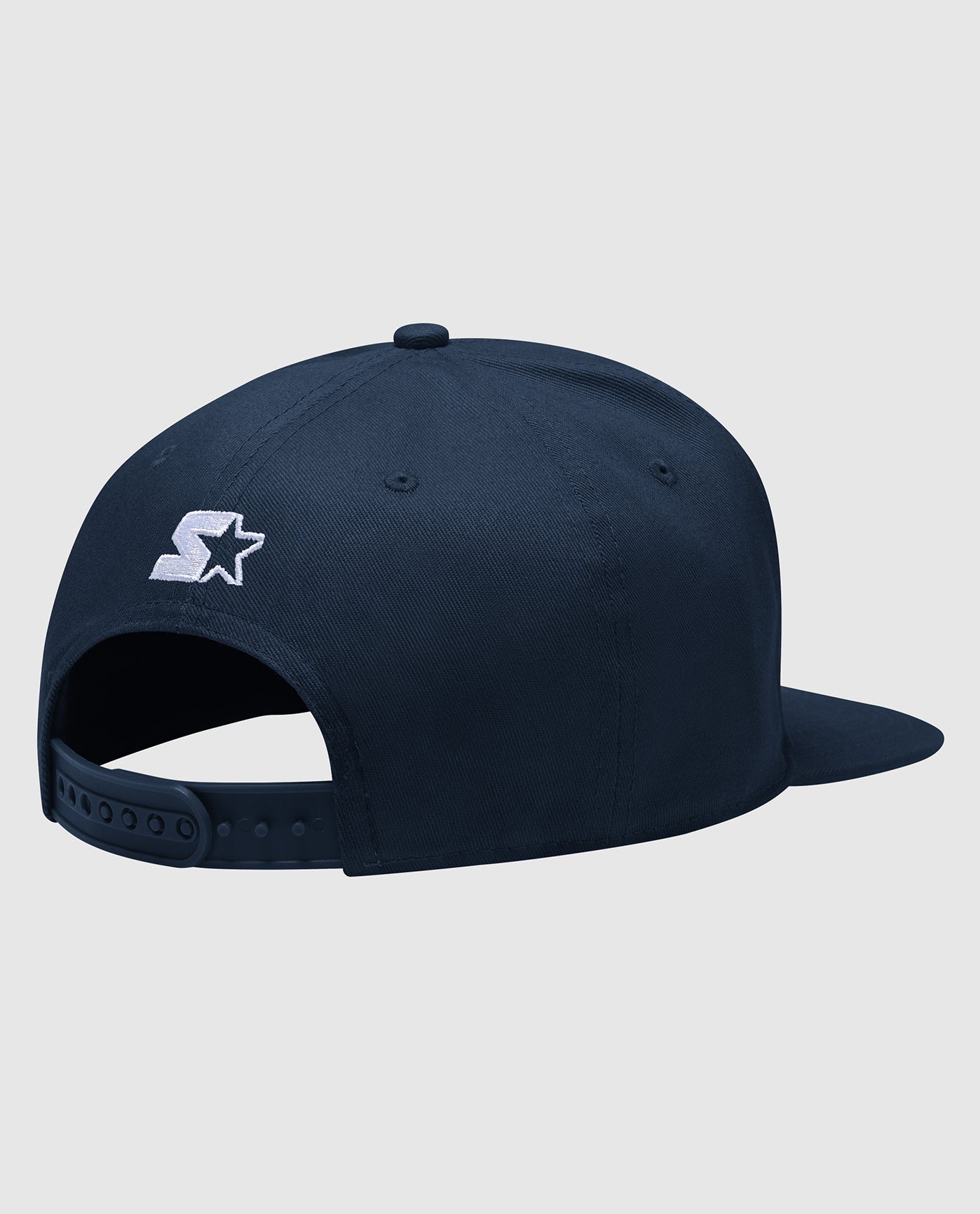 Back of Starter Horizon Snapback Hat Navy | Navy