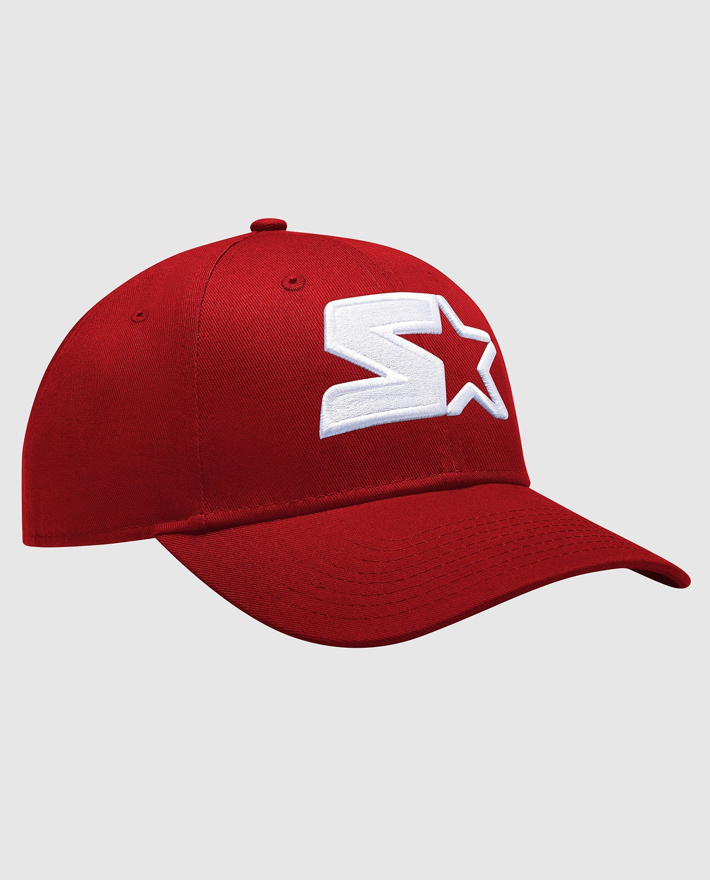 Front of Starter Breeze Snapback Hat Red | Red