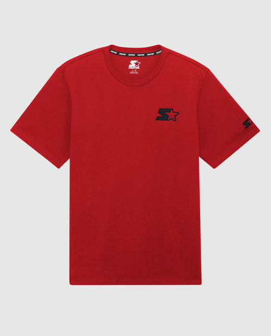 Front of Starter Kenny Crew Neck Tee Red | Red