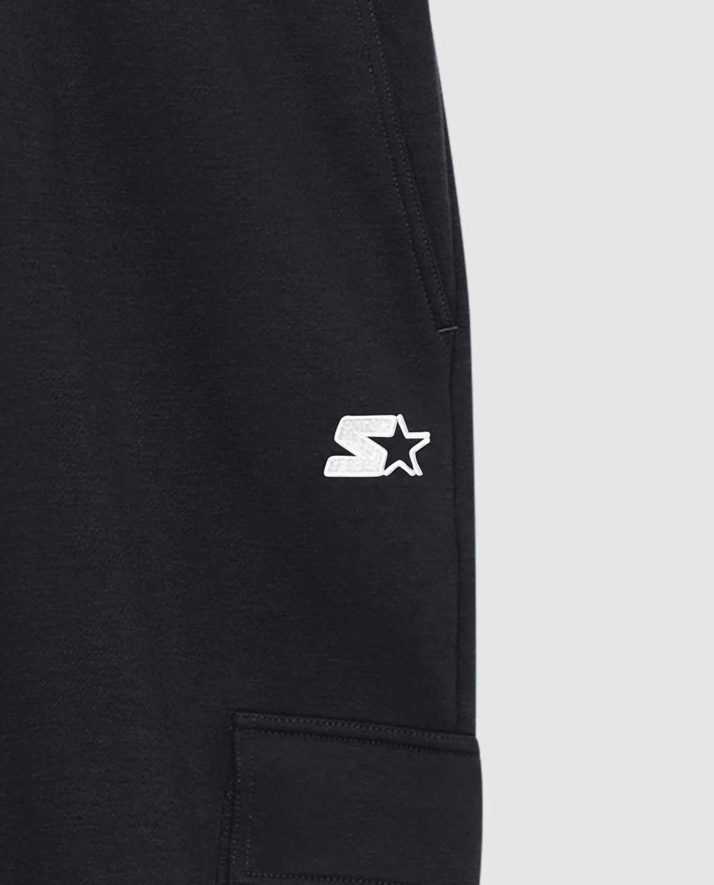 Embroidered Starter Logo on Starter Kyle Jogger with Cargo Pockets Black | Black