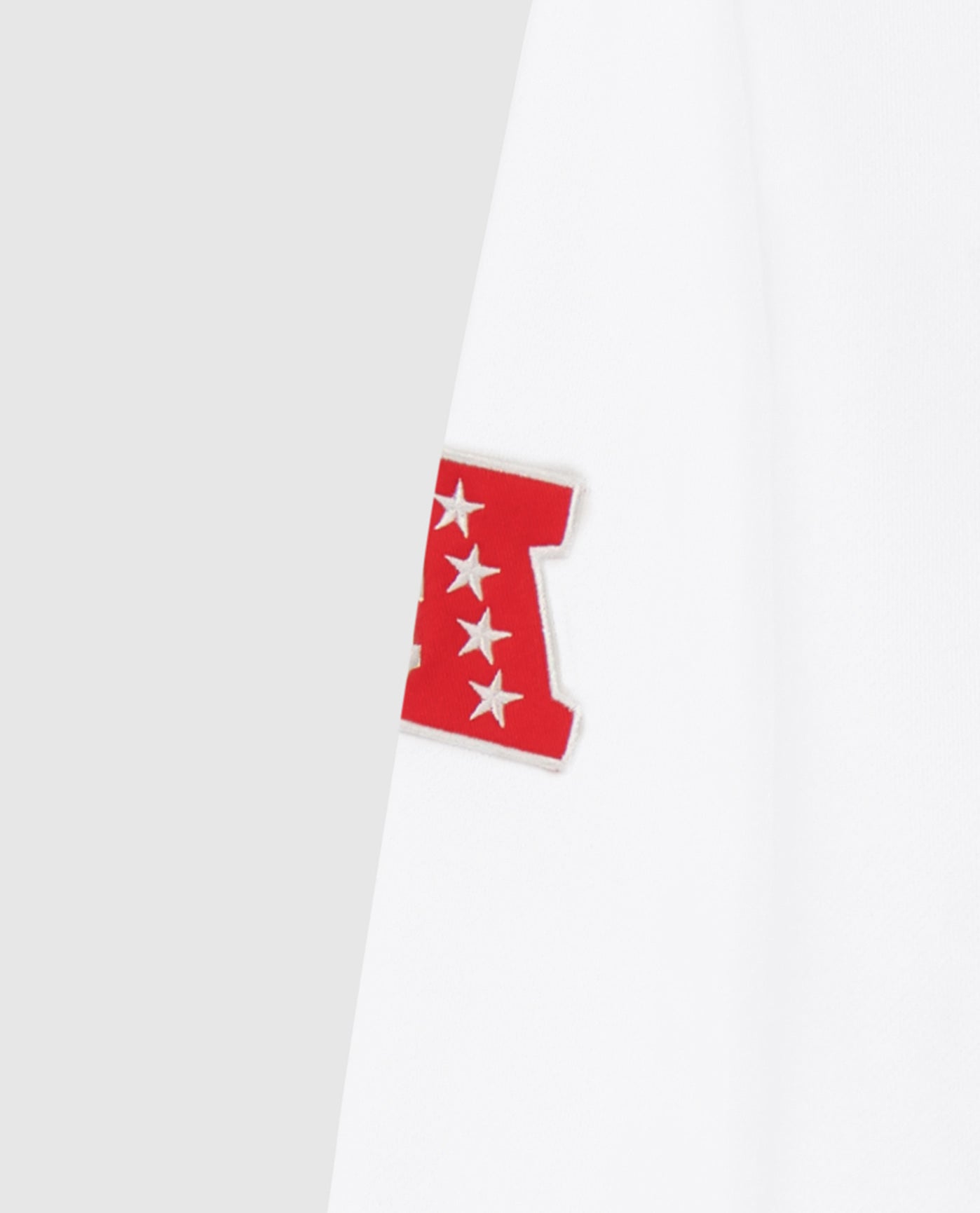 Twill Applique Conference Logo on Sleeve | Chiefs White