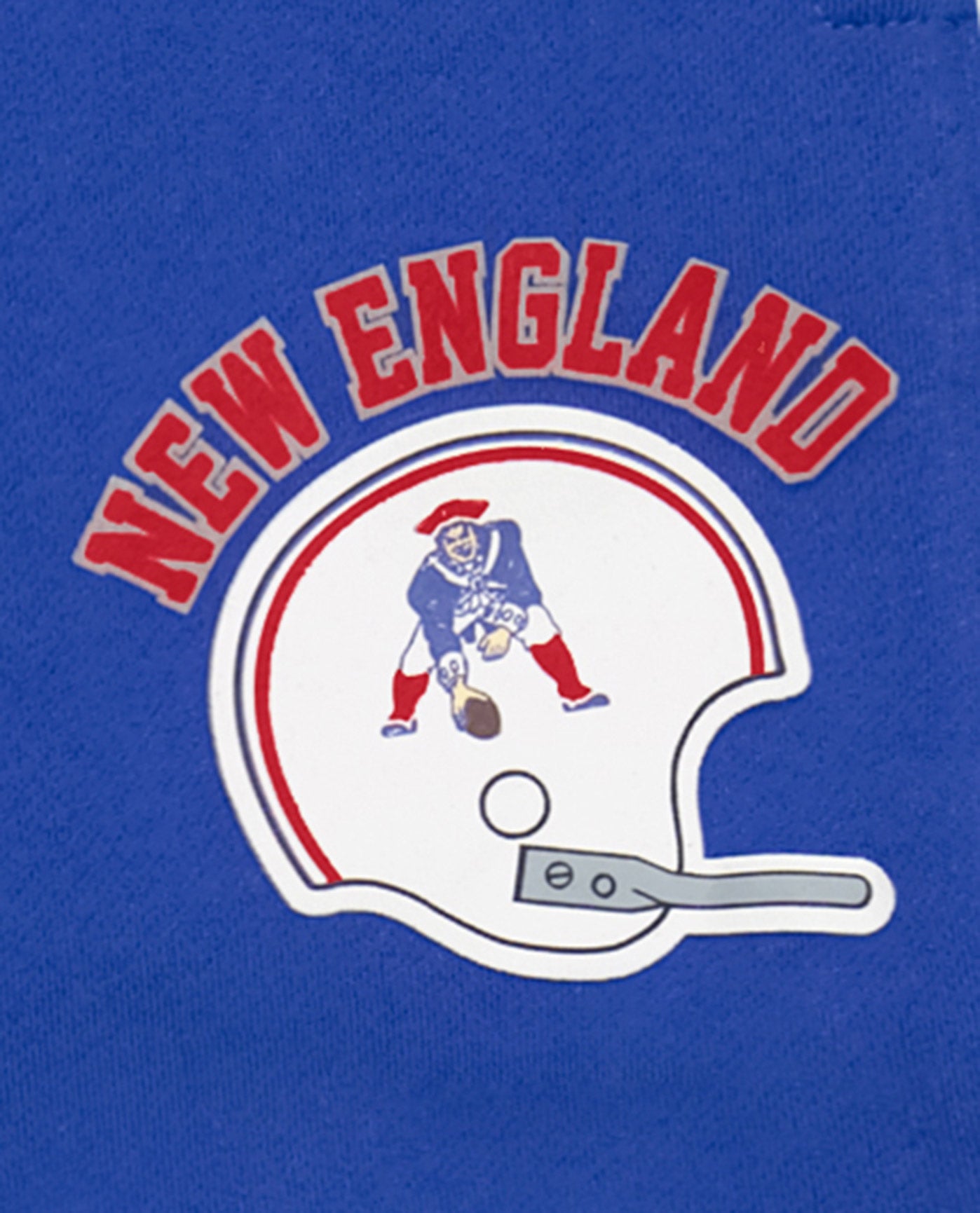NEW ENGLAND writing and helmet logo front | Patriots Blue