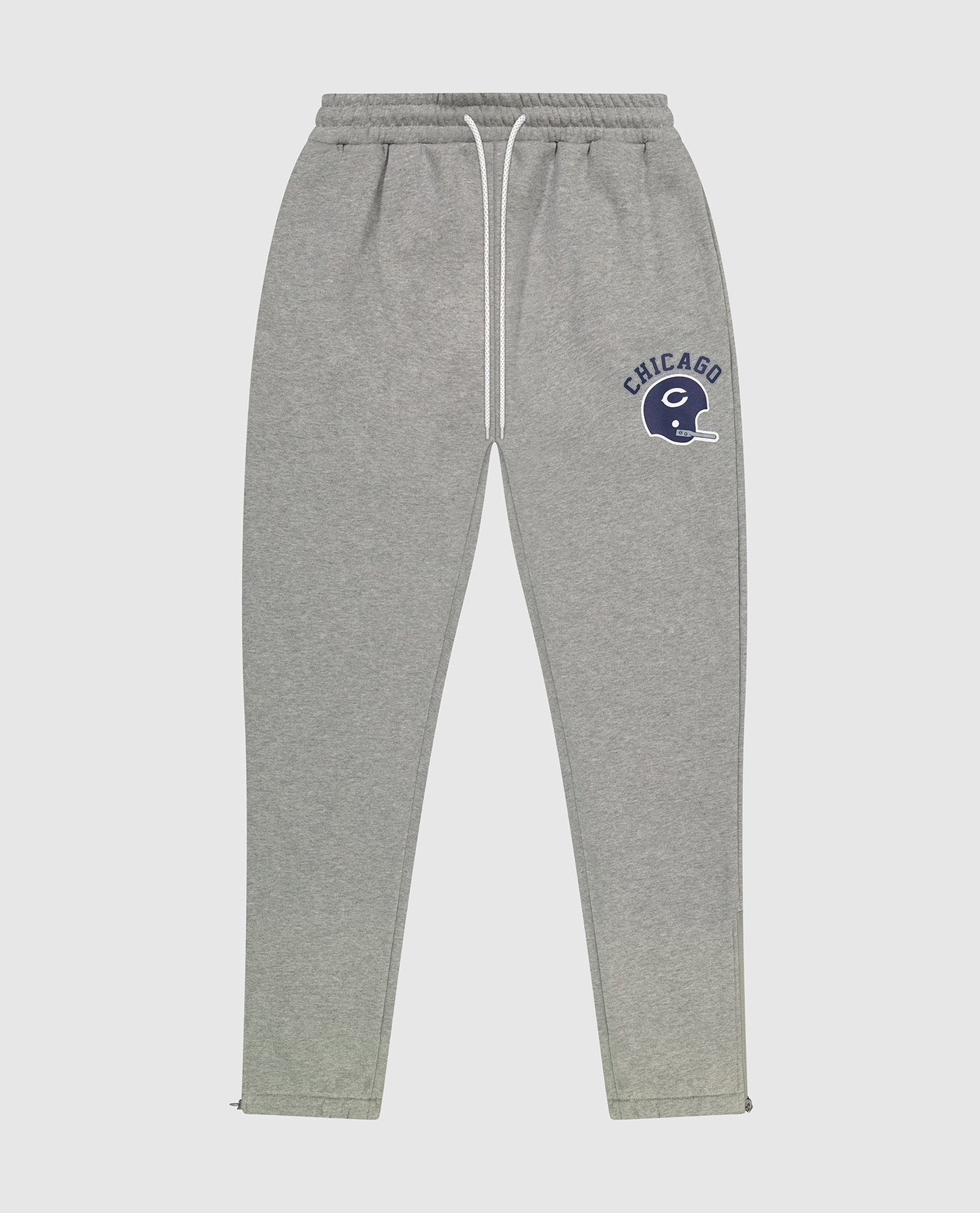 Front of Chicago Bears Sweatpants | Bears Heather Grey