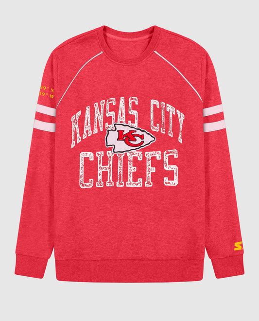 Front of Kansas City Chiefs Crew Neck Sweatshirt | Chiefs Red