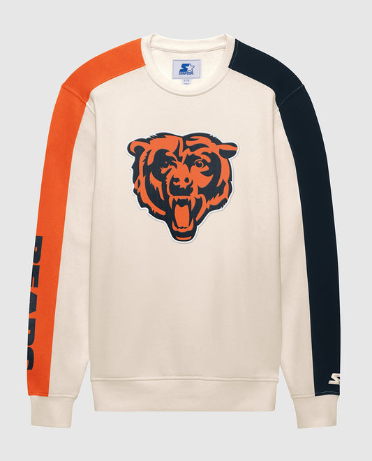 Front Of Chicago Bears Team Crew Long Sleeve Shirt | Cream