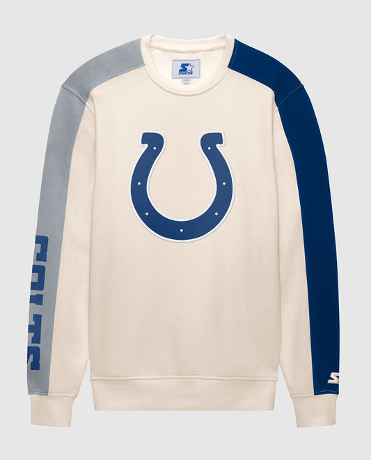 Front Of Indianapolis Colts Team Crew Long Sleeve Shirt | Cream