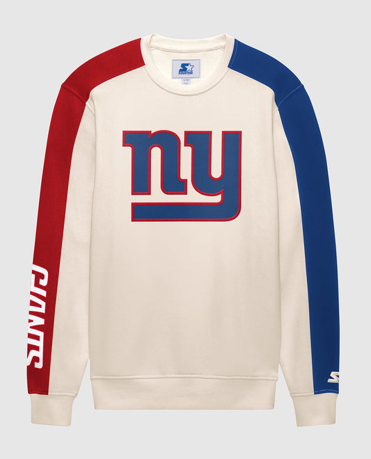 Front Of New York Giants Team Crew Long Sleeve Shirt | Cream