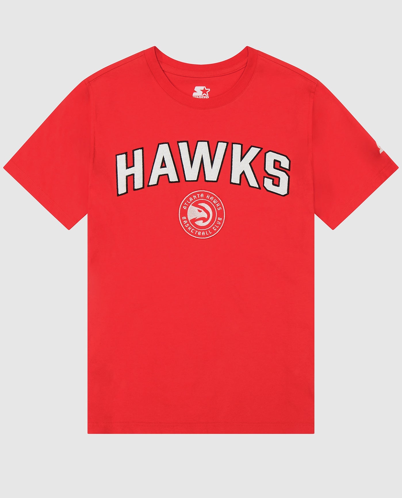 Front of Atlanta Hawks Retro Short Sleeve Shirt | Hawks Red