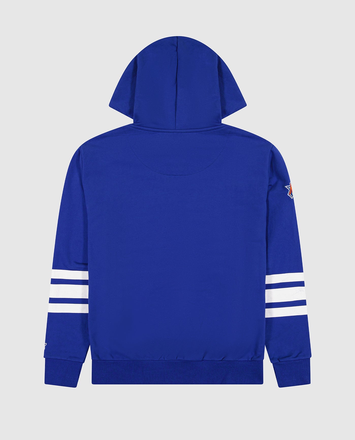 Back of New York Knicks Champ Pullover Hoodie | Knicks Blue