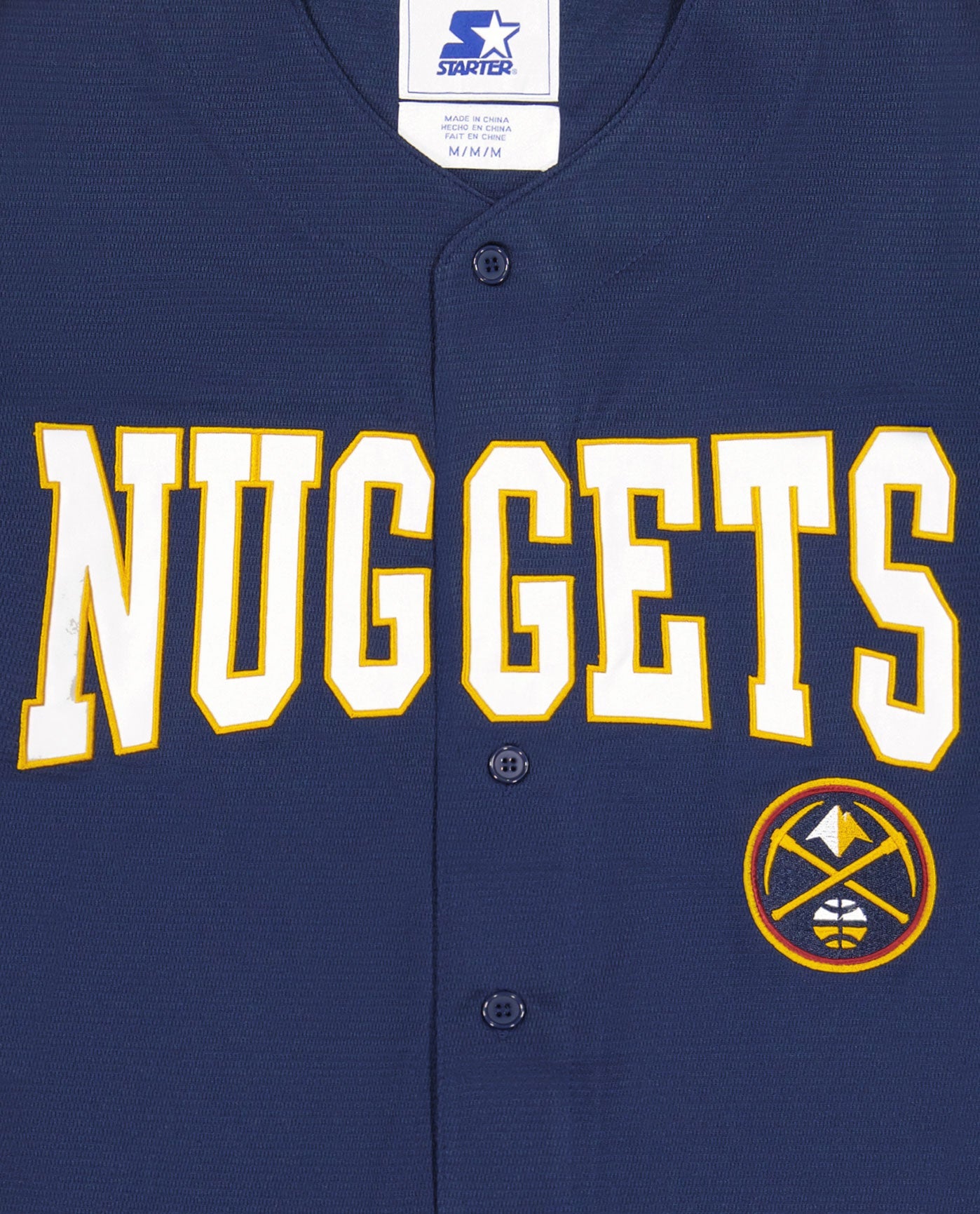 NUGGETS logo writing middle front | Nuggets Navy