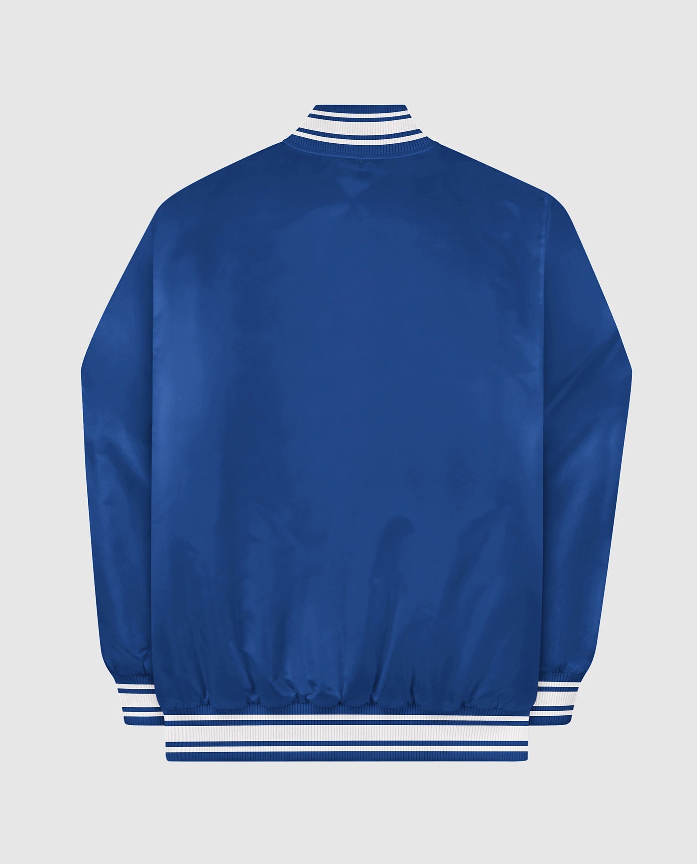 Blue Satin Baseball Jacket
