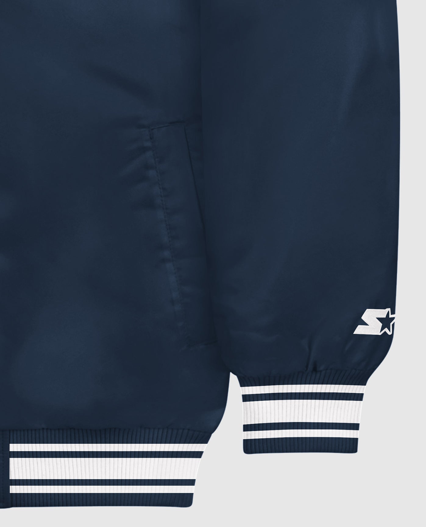 St. Louis Blues Starter Enforcer Satin Varsity Full-Snap Jacket - Blue/Navy