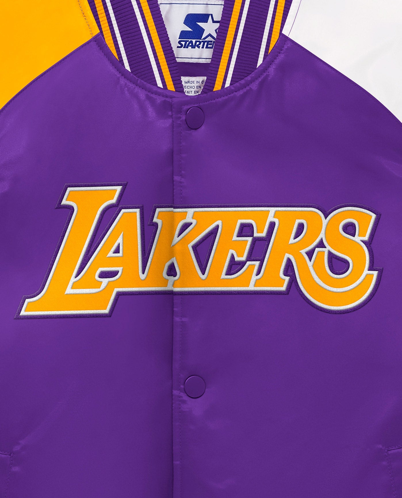 Los Angeles Lakers Youth (8-20) Jacket Mitchell & Ness Light Satin Purple