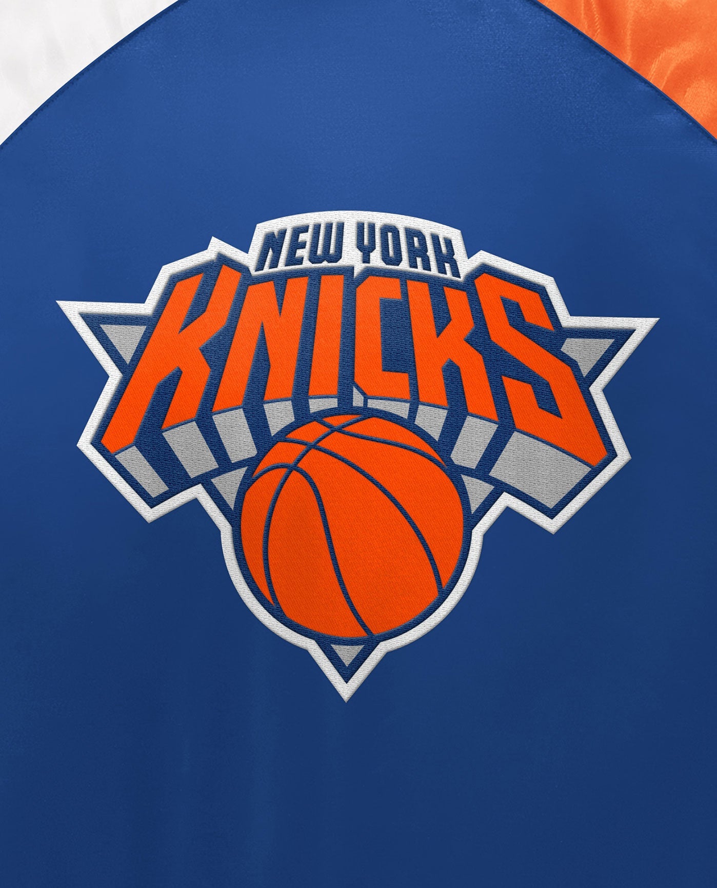 Shop Starter New York Knicks Satin Jacket LS230167-NYK blue