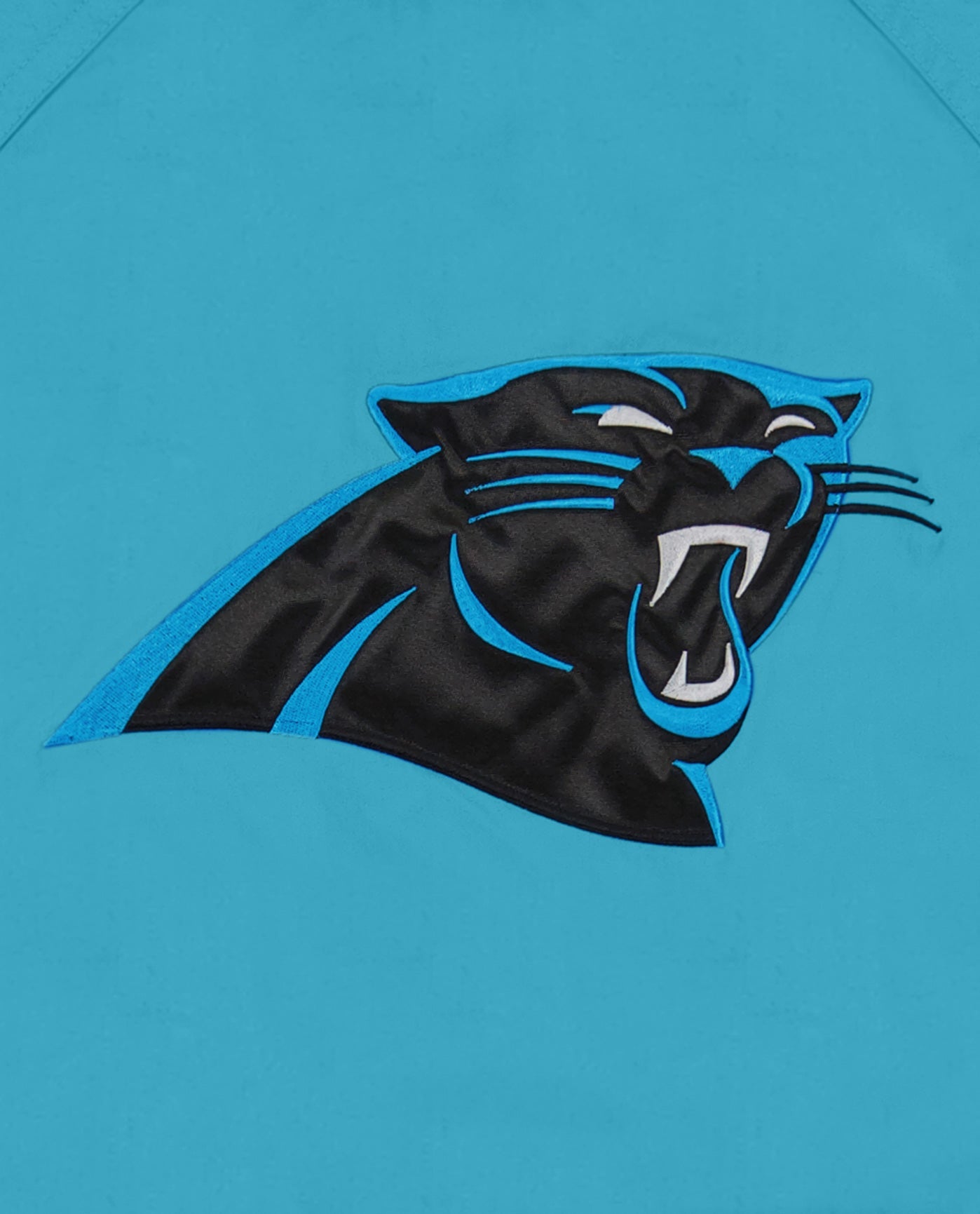 Carolina Panthers logo back graphic | Panthers Light Blue Black