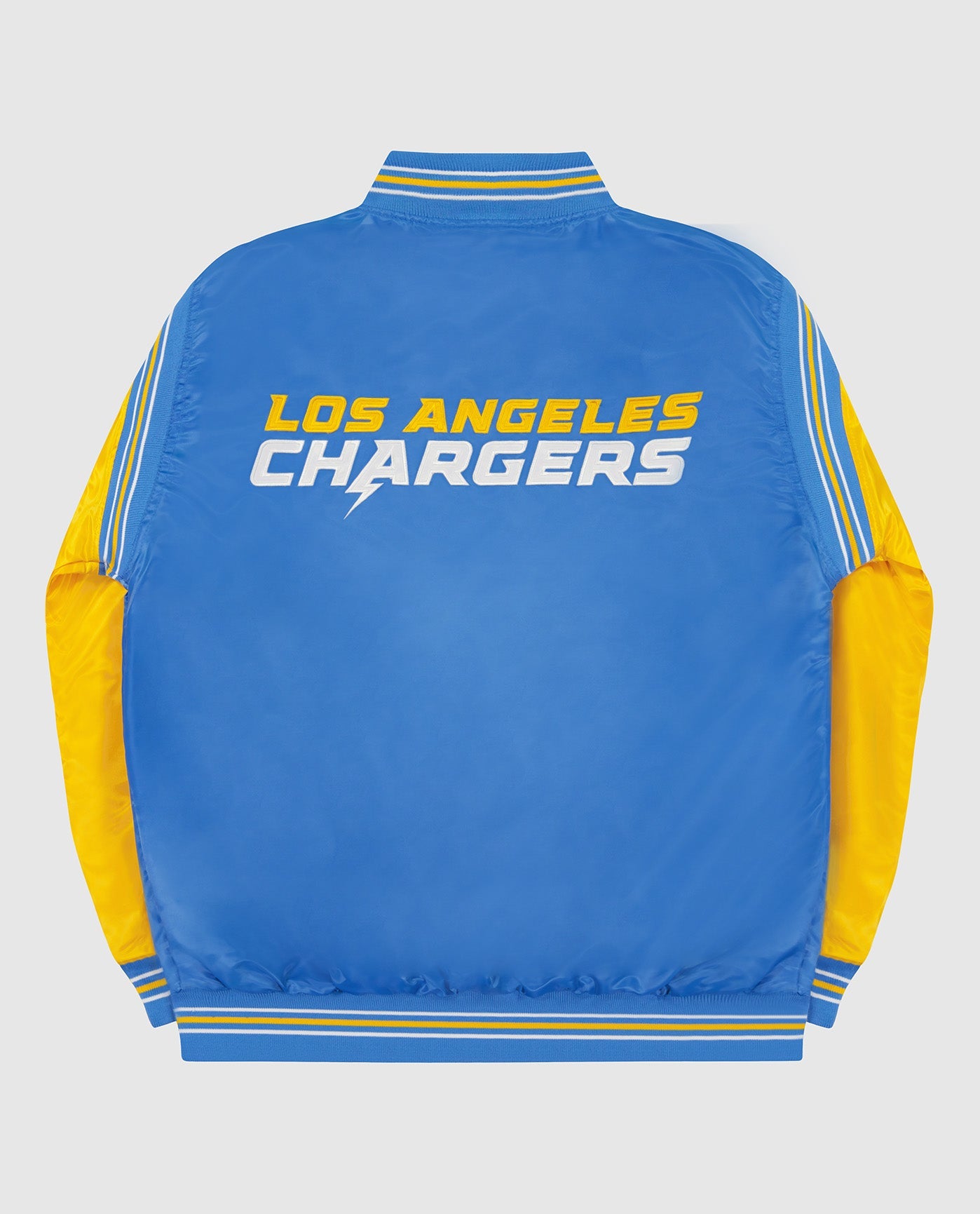 Men's Starter Light Blue Los Angeles Chargers Varsity Satin Full