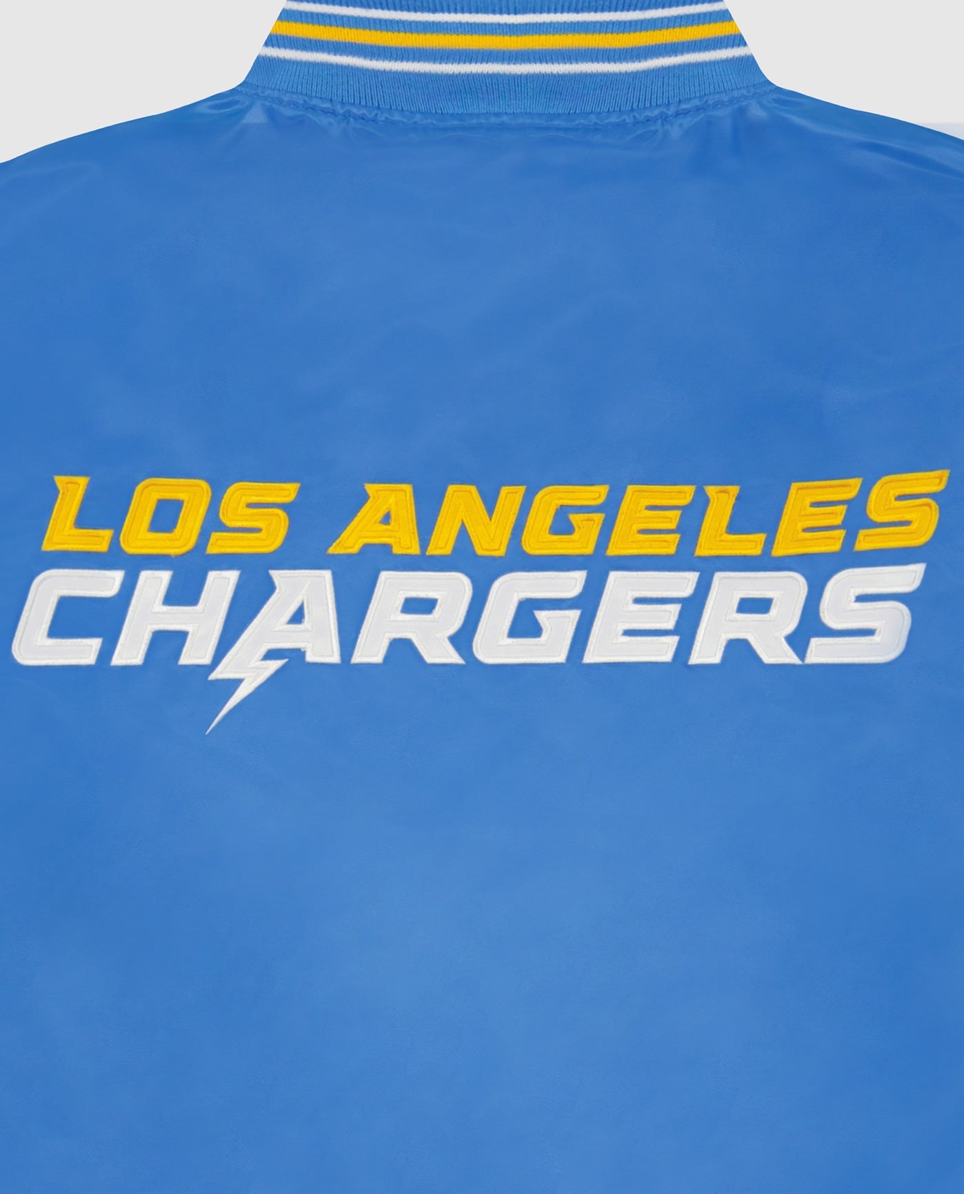Varsity LA Chargers Yellow and Light Blue Jacket