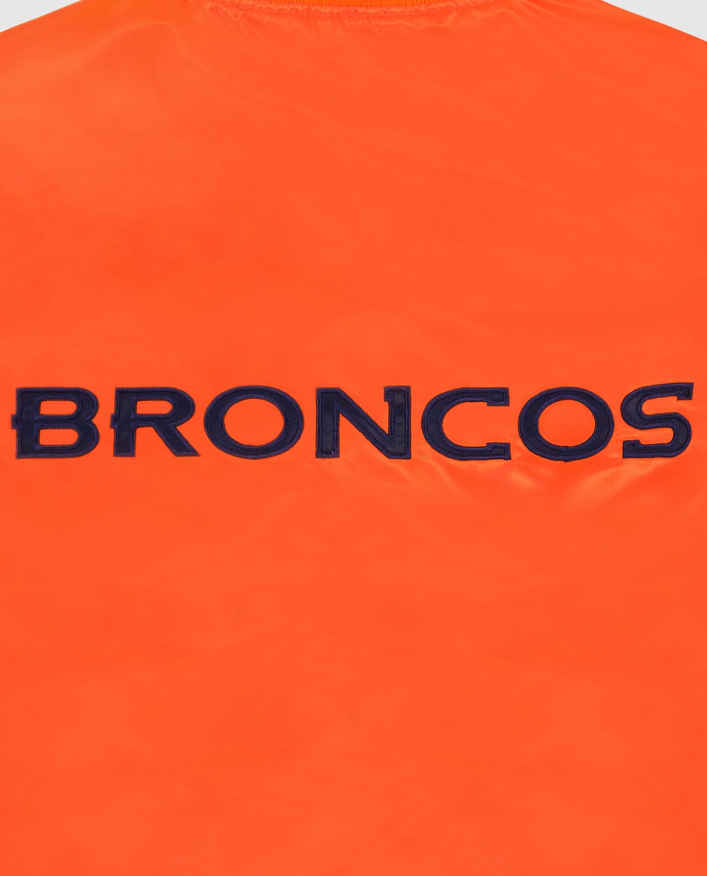 BRONCOS writing logo back graphic | Broncos Orange